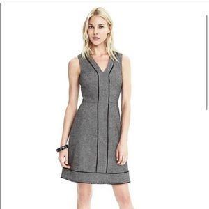 Banana Republic Wool Herringbone Sleveless Dress